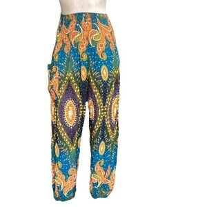 Full Funk Smock Waist Harem Jogger Pants SZ M #89U